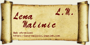 Lena Malinić vizit kartica